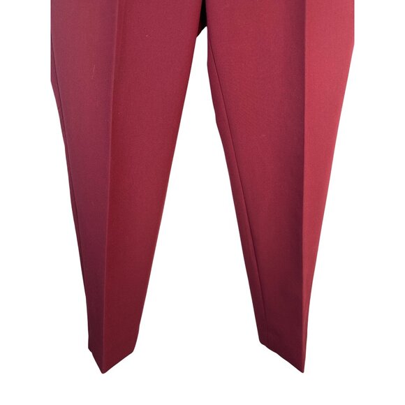 Talbots Hampshire Ankle Pants Women Size 10 Red Polyester/Viscose/Spandex - Picture 7 of 16